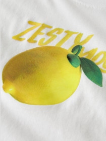 NAME IT Kort T-shirt Farinaz Bright White Lemon